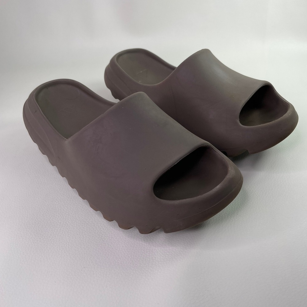 Adidas Yeezy Slide Soot Dark Brown EVA Foam Sandals G55495 Womens Size 11